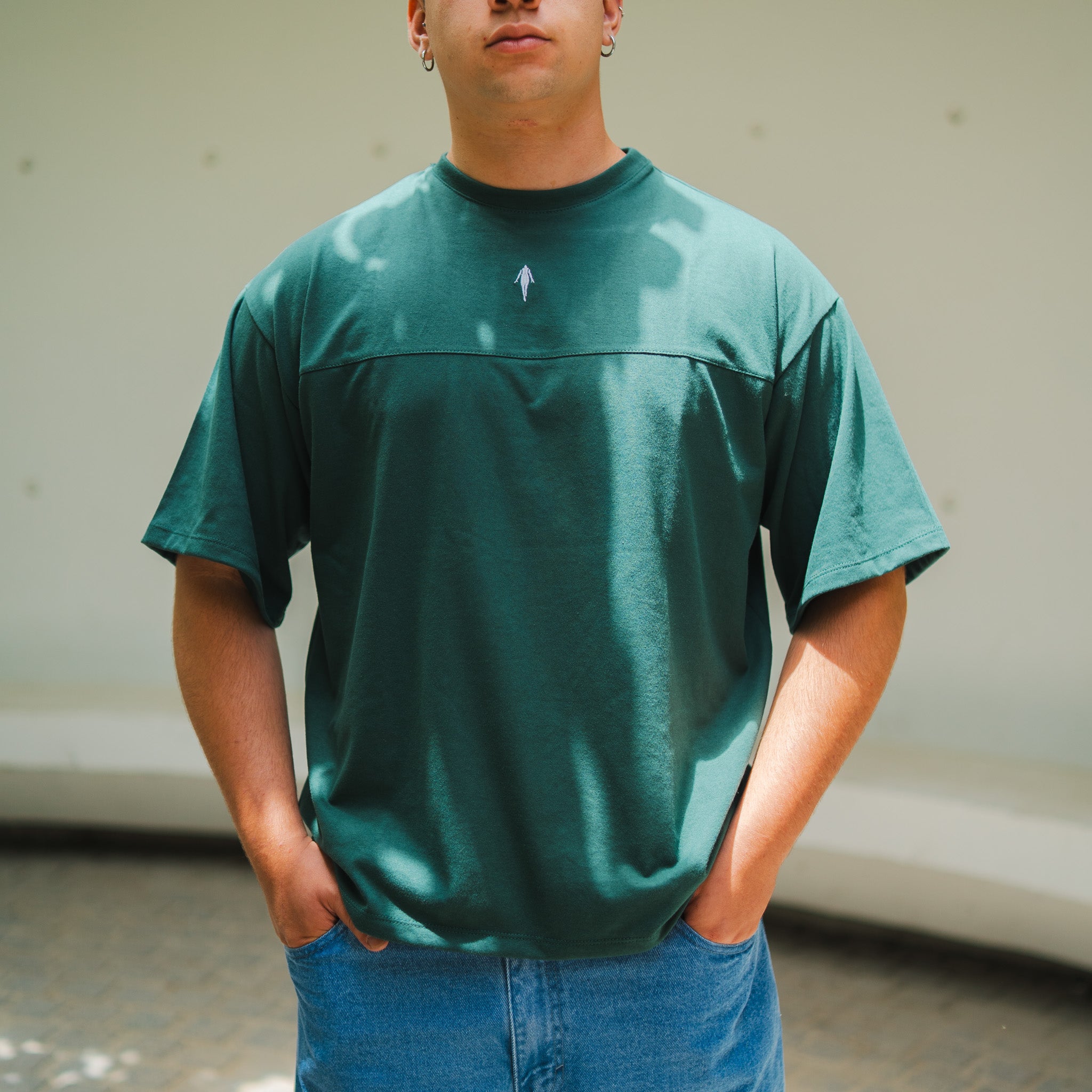 Polera Esencial- Verde botella