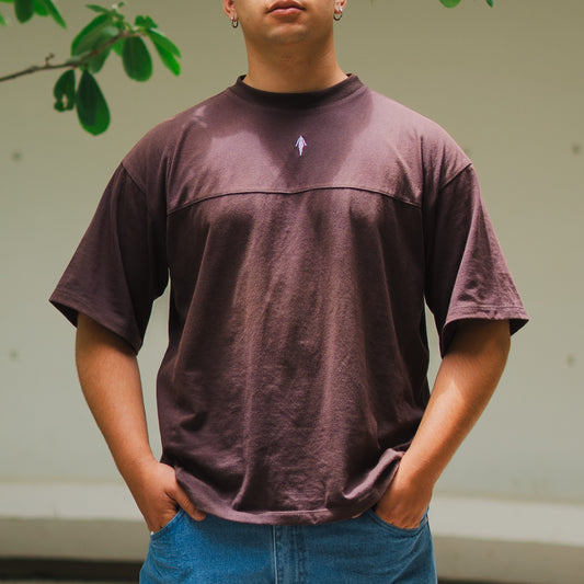 Polera floating café moro